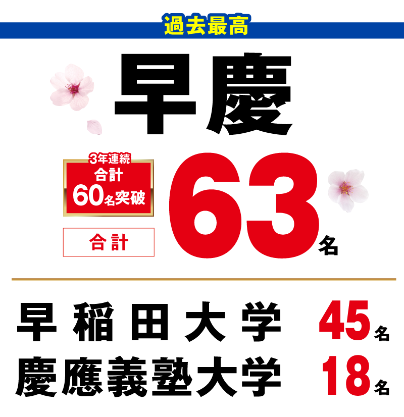 早慶 合格者数